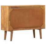 vidaXL Buffet avec motif imprimé 90x30x70 cm Bois de manguier massif