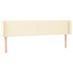 vidaXL Tête de lit à LED Crème 163x16x78/88 cm Similicuir