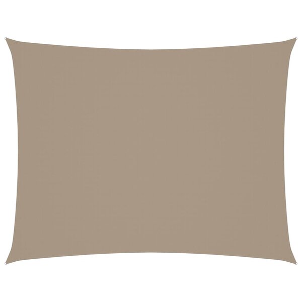 vidaXL Voile de parasol tissu oxford rectangulaire 2x3 m taupe