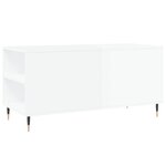 vidaXL Table basse blanc brillant 102x44 5x50 cm bois d'ingénierie