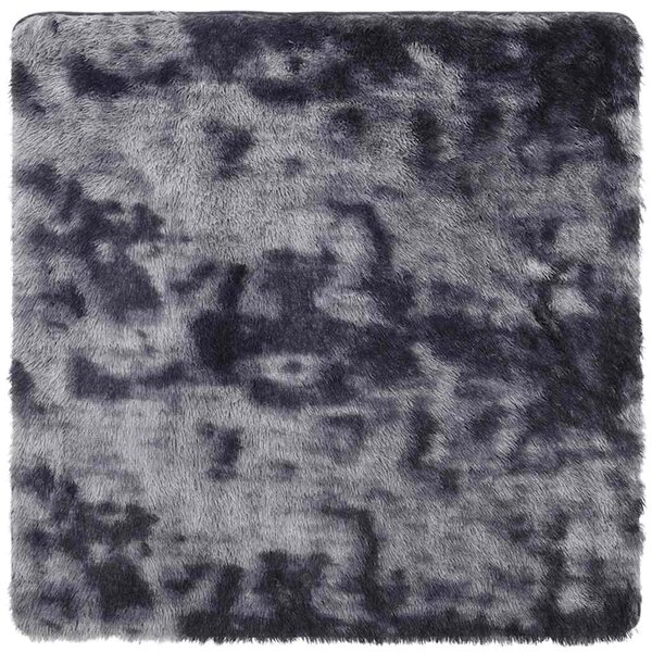 vidaXL Tapis Shaggy à poils longs NAVARRA gris foncé 200x200 cm