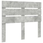 vidaXL Tête de lit Gris béton 120 cm Bois d'ingénierie
