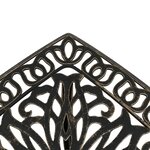 vidaXL Table de jardin bronze 53x53x53 cm aluminium coulé