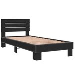 vidaXL Cadre de lit sans matelas noir 90x200 cm
