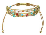 Adelina : bracelet multirangs