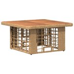 vidaXL Ensemble de salle à manger pour jardin 3 Pièces Nature et Blanc