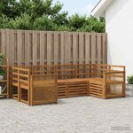 vidaXL Ensemble de canapés d'extérieur 5 pc Naturel