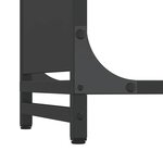 vidaXL Portant de bois chauffage noir 44x28x90 cm