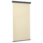 vidaXL Auvent latéral de balcon 125x250 cm Crème