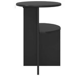 vidaXL Table d'appoint Chêne noir Ø 39 5 x 55 cm Bois d'ingénierie