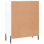 vidaXL Buffet Blanc brillant 69 5x34x90 cm Bois d'ingénierie