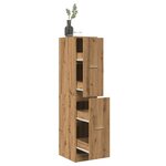vidaXL Armoire d'apothicaire chêne artisanal bois d'ingénierie