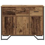 vidaXL Buffet Bois ancien 97 x 32.5 x 74.5 cm Bois d'ingénierie