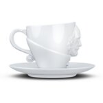 Tasse William Shakespeare avec sous tasse en porcelaine