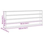 vidaXL Vitrine Murale Beige 100 x 8 5 x 36 cm Bois d'ingénierie