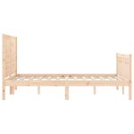 vidaXL Cadre de lit sans matelas bois de pin massif