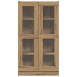 vidaXL Buffet haut Chêne artisanal 82 5x30 5x150 cm Bois d'ingénierie