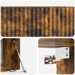 vidaXL Meuble TV mural Chêne fumé 59 5 x 41 x 30 cm Bois d'ingénierie
