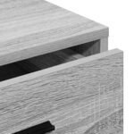 vidaXL Buffet Sonoma gris 40 x 41 x 75 cm Bois d'ingénierie