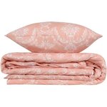 Parure de lit - housse de couette 220 x 240 + 2 taies d'oreiller 60 x 60  65  coton- Poudre