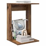 vidaXL Table d'appoint Bois ancien 40 x 38 x 62 5 cm Bois d'ingénierie