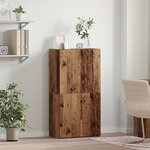 vidaXL Cabinet de Bureau avec étagère Bois ancien 60 x 32 x 115 cm