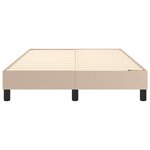 vidaXL Cadre de lit à ressorts cappuccino 120x200 cm similicuir