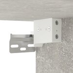vidaXL Meuble TV mural Gris béton 40x34 5x60 cm