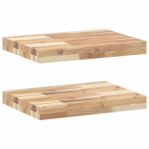 vidaXL Étagères flottantes 2 Pièces 40x30x4 cm acacia massif non traité