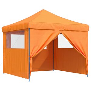 vidaXL Tente de fête 292 x 292 x 315 cm Orange Tissu Oxford