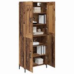 vidaXL Haut Armoire 2 Pièces Bois Ancien Bois d'ingénierie