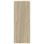 vidaXL Armoire à chaussures 2 tiroirs rabattables chêne sonoma