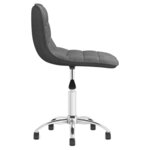 vidaXL Chaises pivotantes à manger lot de 4 Gris clair Tissu