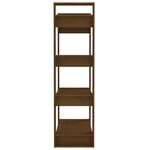 vidaXL Bibliothèque/Cloison Marron miel 80x35x125 cm Bois massif