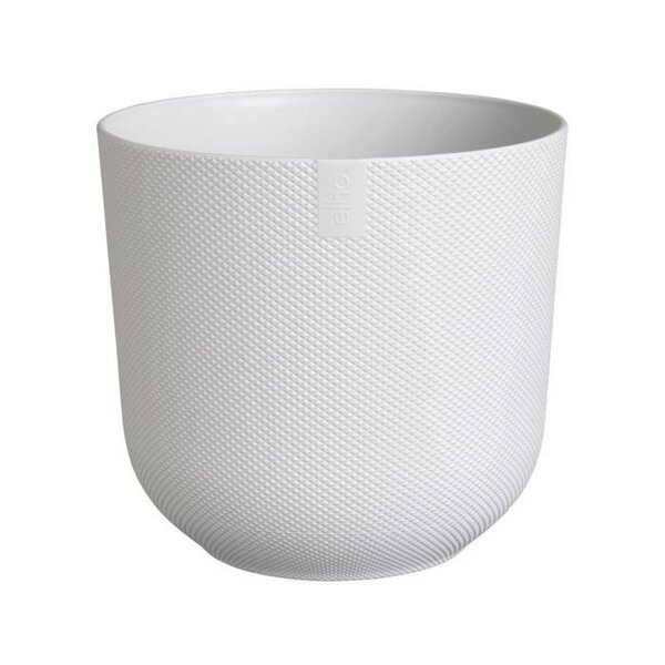Pot de fleur Jazz Rond - Blanc Ø 26 x hauteur 24 cm - Intérieur 100  recyclé