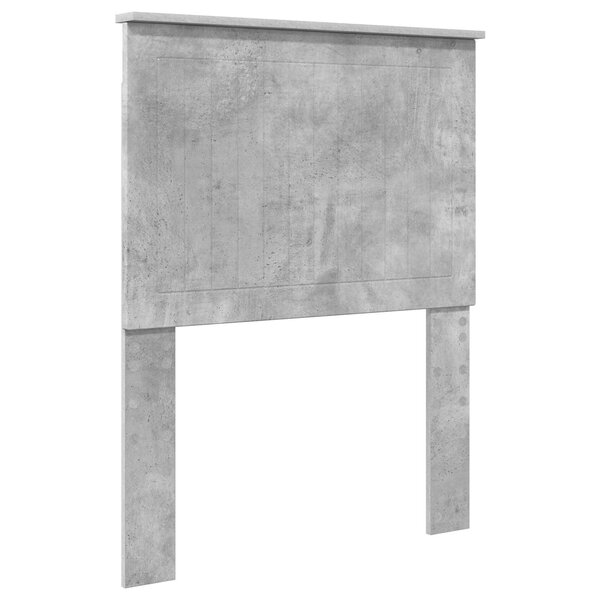 vidaXL Tête de lit avec tête de lit Gris béton 75 cm Bois d'ingénierie
