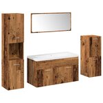 vidaXL Ensemble de meubles salle de bain 5 Pièces bois d'ingénierie