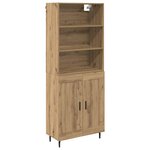 vidaXL Haut Armoire Chêne artisanal 69 5 x 34 x 180 cm