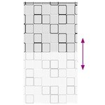 vidaXL Store enrouleur de douche avec cassette largeur du tissu 126 cm