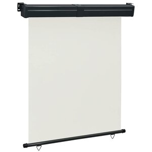 vidaXL Auvent latéral de balcon 145x250 cm Crème
