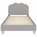 vidaXL Cadre de lit pour enfants avec tête de lit Gris clair 80x200 cm
