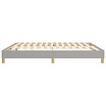 vidaXL Cadre de lit sans matelas gris clair 180x200 cm tissu