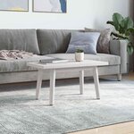 vidaXL Dessus de table blanc 80x40x2 5 cm bois de pin massif