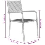 vidaXL Ensemble de salle à manger pour jardin 5 Pièces Noir polyrotin
