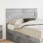 vidaXL Tête de lit Gris béton 135 cm Bois d'ingénierie