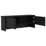 vidaXL Porte-manteau mural avec étagère Montage mural avec stockage avec porte Chêne noir 80 x 20 x 30 cm