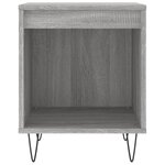 vidaXL Tables de chevet 2 Pièces sonoma gris 40x35x50 cm bois ingénierie