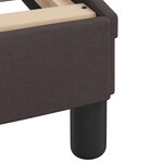 vidaXL Cadre de lit sans matelas marron foncé 140x200 cm tissu