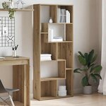 vidaXL Bibliothèque chêne artisanal 67x24x161 cm bois d'ingénierie