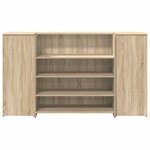 vidaXL Bureau réception chêne sonoma 180x50x103 5 cm bois d'ingénierie